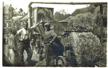 Landwirtschaft: Dreschen bei Otto Rupp