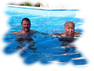 Beim Baden in Caslano