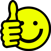 Gif Smily finger hoch